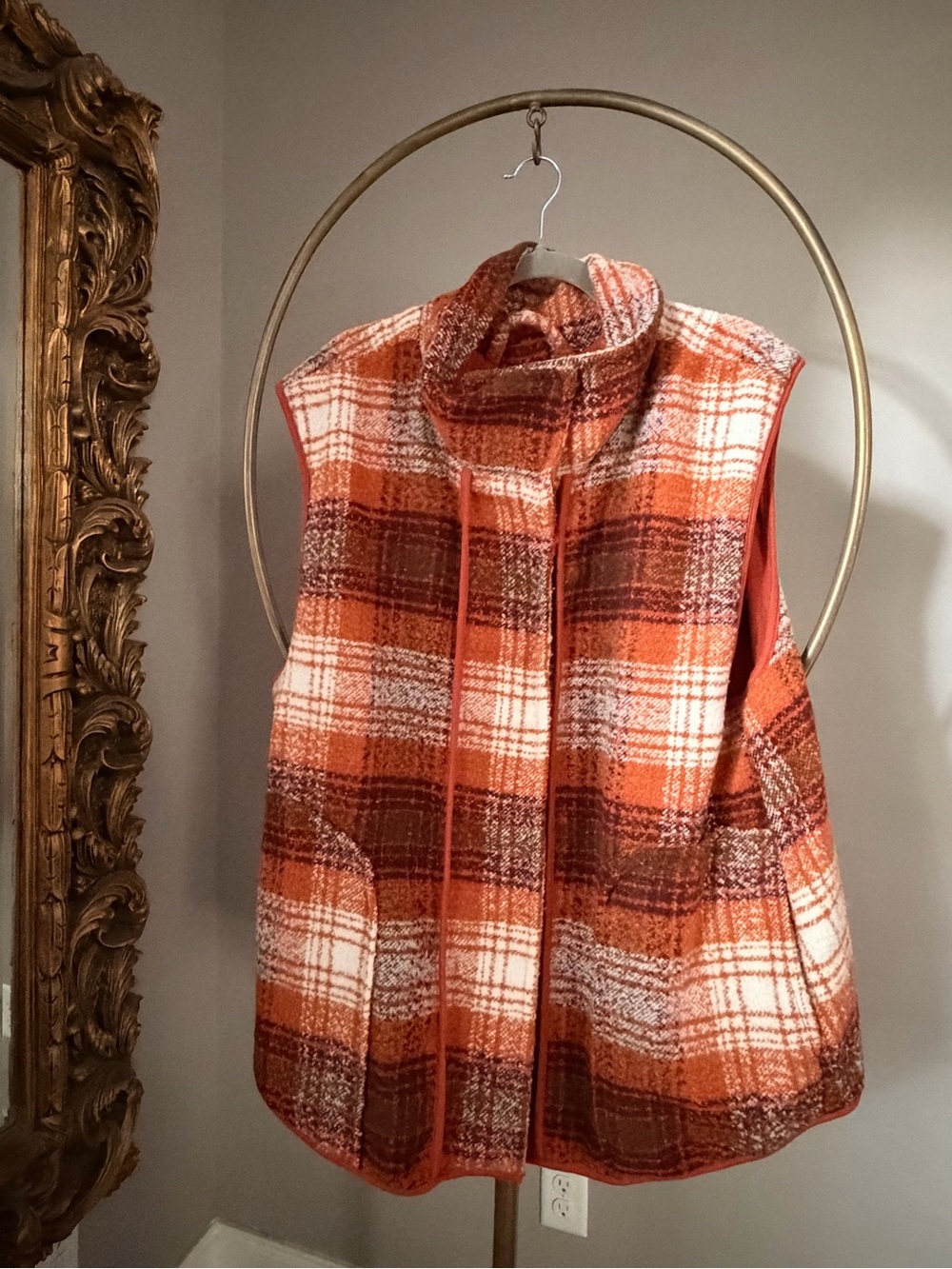 Free People Wrapped Up Blanket Vest in Topaz Combo - Picture 10 of 10